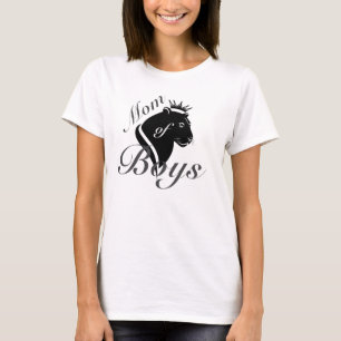 Moeder van Jongens Moederdag Koningin Leeuwin T-shirt