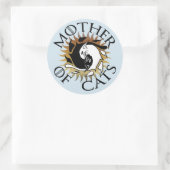 Moeder van katten rond de sticker (Tas)