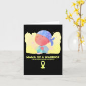 Moeder van kinderkanker kaart (Gele Bloem)
