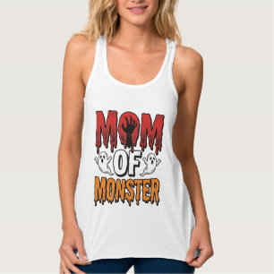 Moeder van Monster Vintage Halloween T-shirt Ontwe