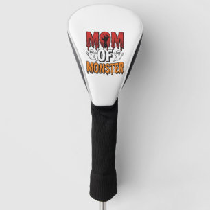Moeder van Monster Vintage Halloween T-shirt ontwe Golfheadcover