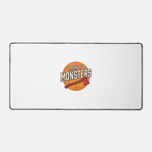 Moeder van Monsters Vintage Basketbal Moeder Desig Bureaumat