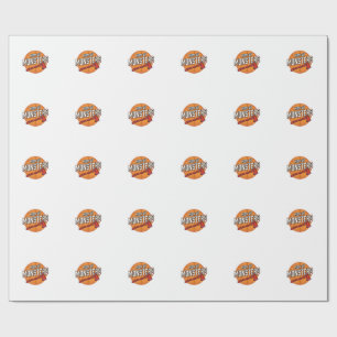 Moeder van Monsters Vintage Basketbal Moeder Desig Cadeaupapier