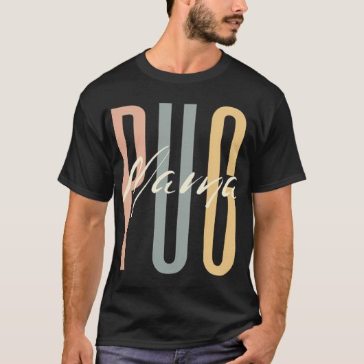 Moeder van Mopsen T-shirt (Voorkant)
