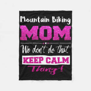 Moeder van mountainbiken Funny Moederdag cadeau Fleece Deken