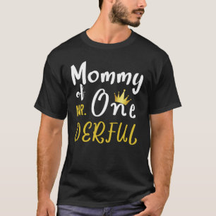 Moeder van Mr Onederful Eerste One Derful Matchin T-shirt