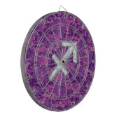 Moeder van parel Boogschutter Symbool Fuchsia Camo Dartbord (Voorkant Links)