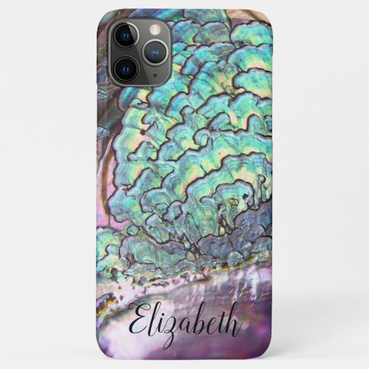 Moeder-van-parel Iridescent Kijk Gepersonaliseerd  Case-Mate iPhone Case (Achterkant)