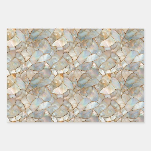 Moeder van Parel Mozaïek Verpakking Papieren Blade Inpakpapier Vel (Voorkant 2)