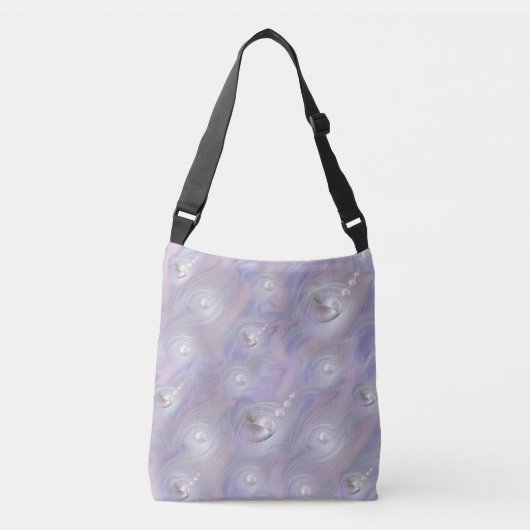 Moeder van parelhoenders die de geboorte aan een p crossbody tas (Voorkant)