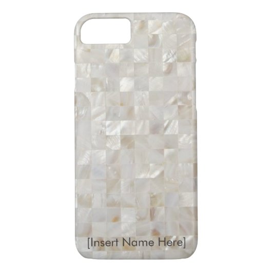 Moeder van Parelkleurig, beige - Gepersonaliseerd, Case-Mate iPhone Case (Achterkant)