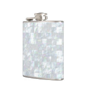 Moeder van parelmozaïek heupfles (Links)