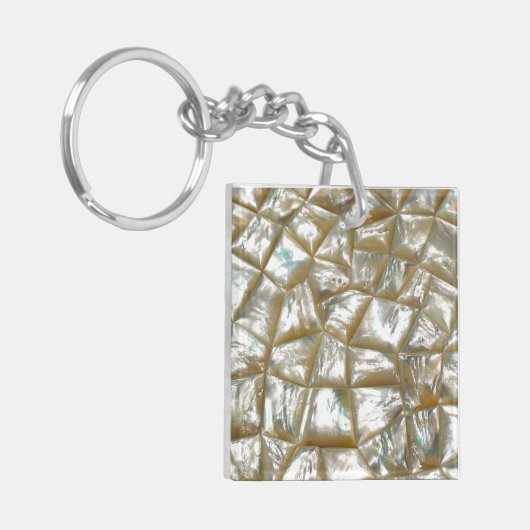 Moeder van parelontwerp sleutelhanger (Voorkant Links)