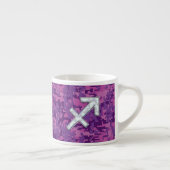 Moeder-van-Parels Boogschutter Symbool Fuchsia Cam Espresso Kop (Rechts)