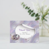 Moeder van Parels Samengevoegd als Liquid Swirls Briefkaart (Staand voorkant)