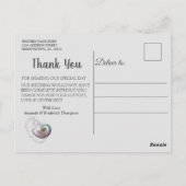 Moeder van Parels Samengevoegd als Liquid Swirls Briefkaart (Achterkant)