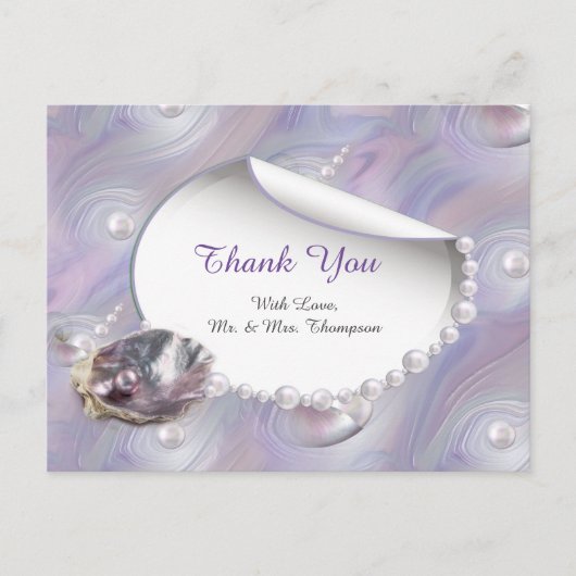 Moeder van Parels Samengevoegd als Liquid Swirls Briefkaart (Voorkant)