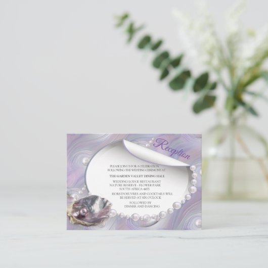 Moeder van Parels Samengevoegd als Liquid Swirls Informatiekaartje (Staand voorkant)