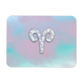 Moeder van parelstijl Aries Zodiac-symbool Magneet (Horizontaal)