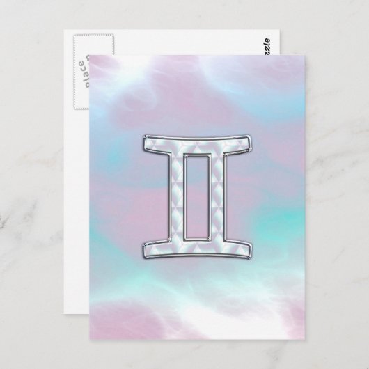 Moeder van parelstijl Gemini-dierentuin Briefkaart (Voorkant / Achterkant)