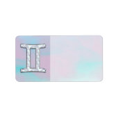 Moeder van parelstijl Gemini-dierentuin Etiket (Voorkant)