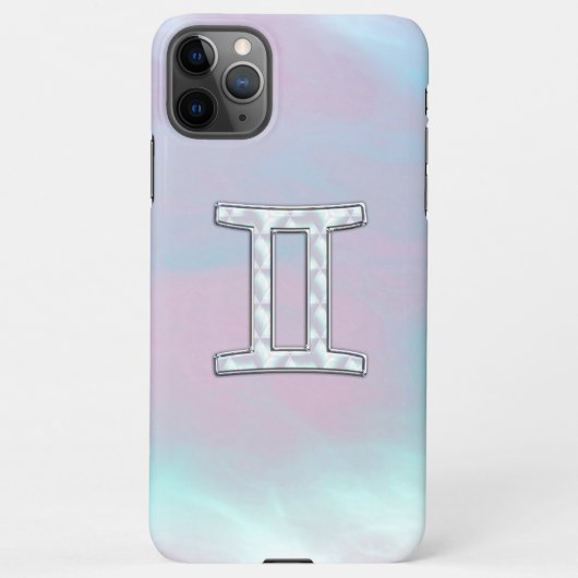 Moeder van parelstijl Gemini-dierentuin iPhone Hoesje (Achterkant)