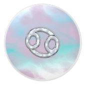 Moeder van Parelstijlkankerdiersymbool Keramische Knop (Voorkant)