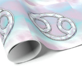 Moeder van parelstijlkankerschildertje cadeaupapier (Rol Hoek)