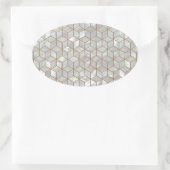 Moeder van ParelTegels Ovale Sticker (Tas)