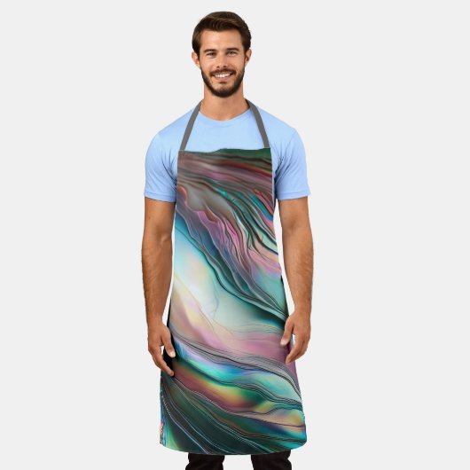 Moeder van Pearl Abalone Schort (Gedragen)