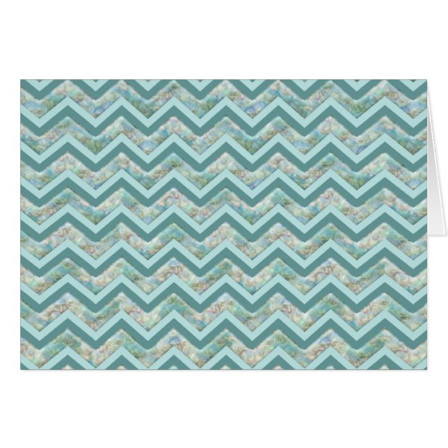 Moeder van Pearl Blauwgroen ZigZag (Voorkant Horizontaal)