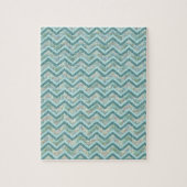Moeder van Pearl Blauwgroen ZigZag Legpuzzel (Verticaal)