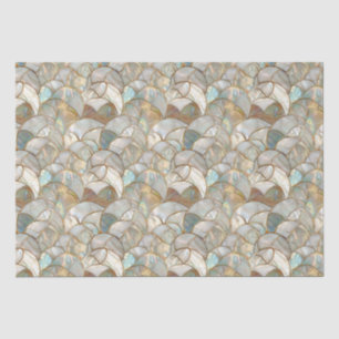 Moeder van Pearl Gold Accent Mozaïek Stijl Tissuepapier