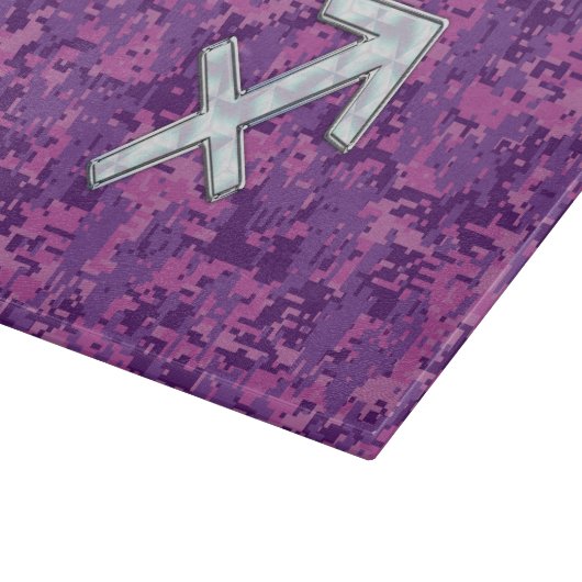 Moeder van Pearl Sagittarius Symbol Fuchsia Camo Snijplank (Hoek)