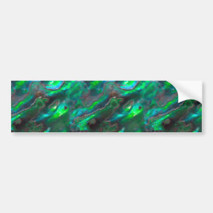 Moeder van Pearl Texture Blauwgroen Photo Pattern Bumpersticker