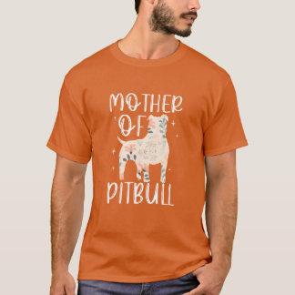 Moeder van Pitbull vrienden T-shirt