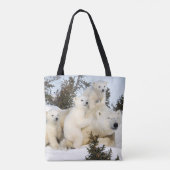 Moeder van polen en beren tote bag (Achterkant)