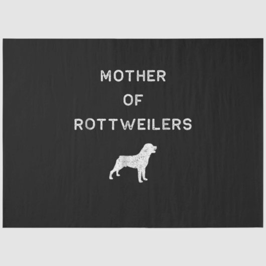 Moeder van rottweilers tissuepapier (Voorkant)