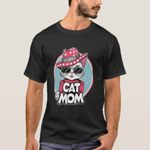 Moeder van twee meisjes Kat Dochter voor een moede T-shirt