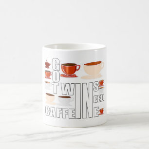 Moeder van tweeling heeft koffie nodig koffiemok