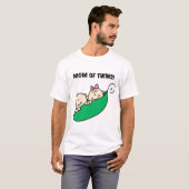 Moeder van Twins-erwten in een Pod Tshirts en gesc (Voorkant volledig)