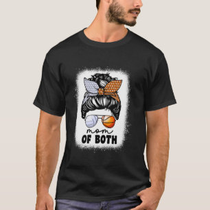 Moeder van zowel volleybal en basketbal mam voor m t-shirt