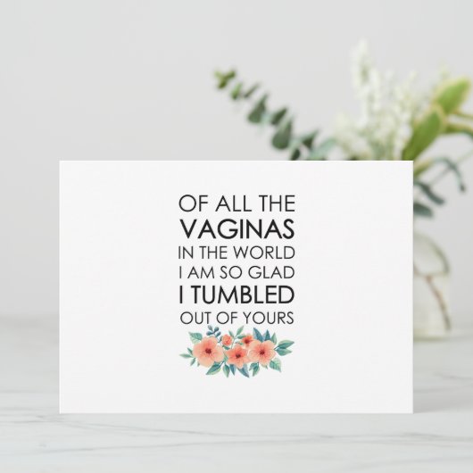 Moeder Verjaardagscadeau Moederdag Gift Mum Kaart (Staand voorkant)