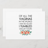 Moeder Verjaardagscadeau Moederdag Gift Mum Kaart (Voorkant / Achterkant)