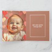 Moeder Verjaardagskaart Voeg Twee Foto's en Tekst Kaart (Binnen)