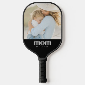 Moeder Vestigde Leuk Script Foto Pickleball Paddle
