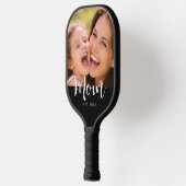 Moeder Vestigde Leuk Script Foto Pickleball Paddle (Links)