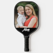 Moeder Vestigde Leuk Script Foto Pickleball Paddle (Voorkant)