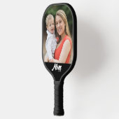Moeder Vestigde Leuk Script Foto Pickleball Paddle (Links)