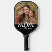 Moeder Vestigde Leuk Script Foto Pickleball Paddle (Voorkant)